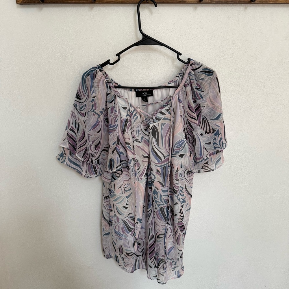 AGB Printed Multicolor Blouse